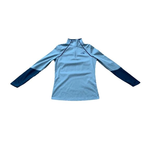 The North Face Canyonlands Women's 1/4 Zip Fleece Pullover Size Medium Blue - Picture 2 of 12